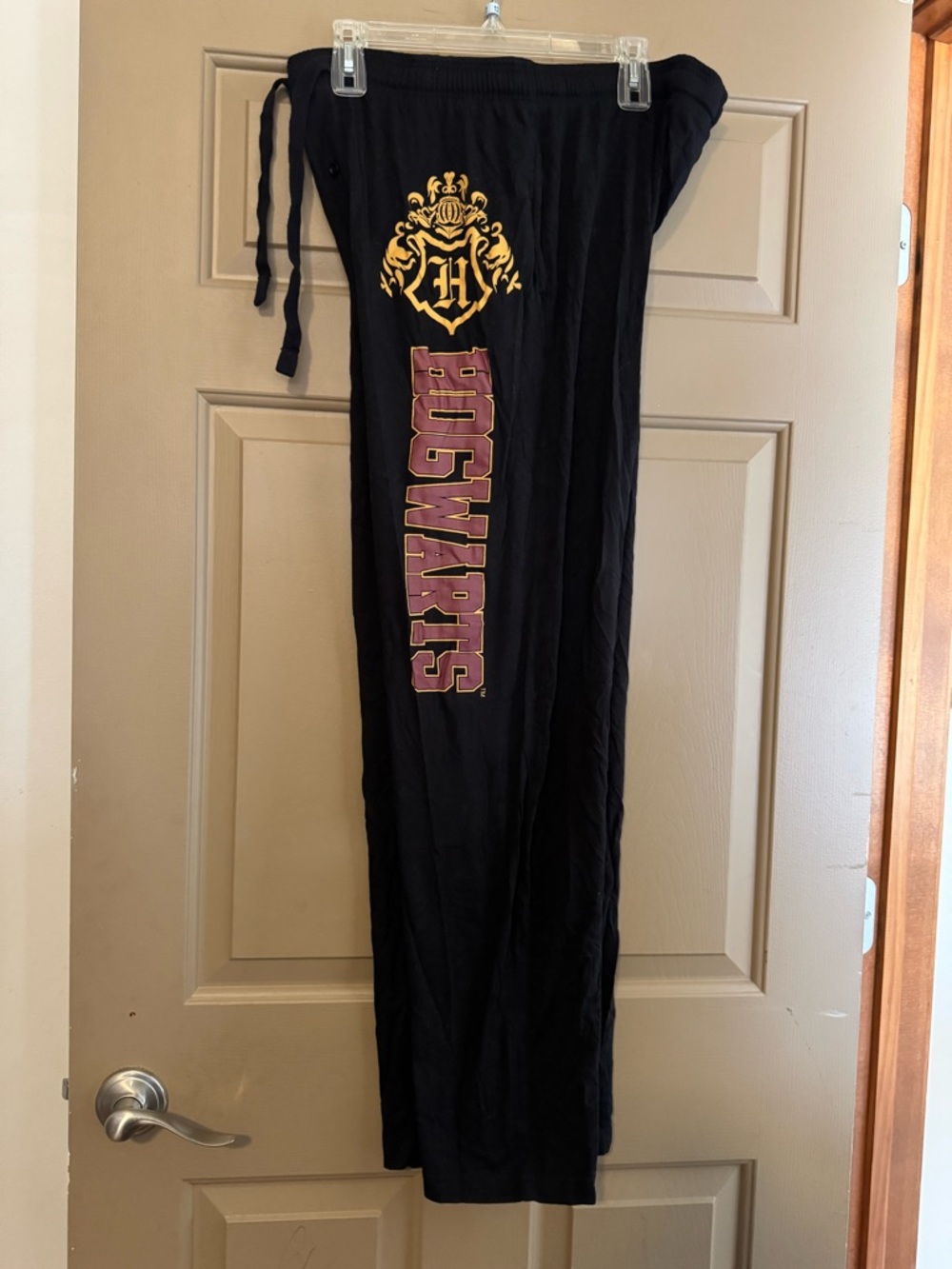 Warner Bros. Black Harry Potter Lounge Pants with Gold Crest